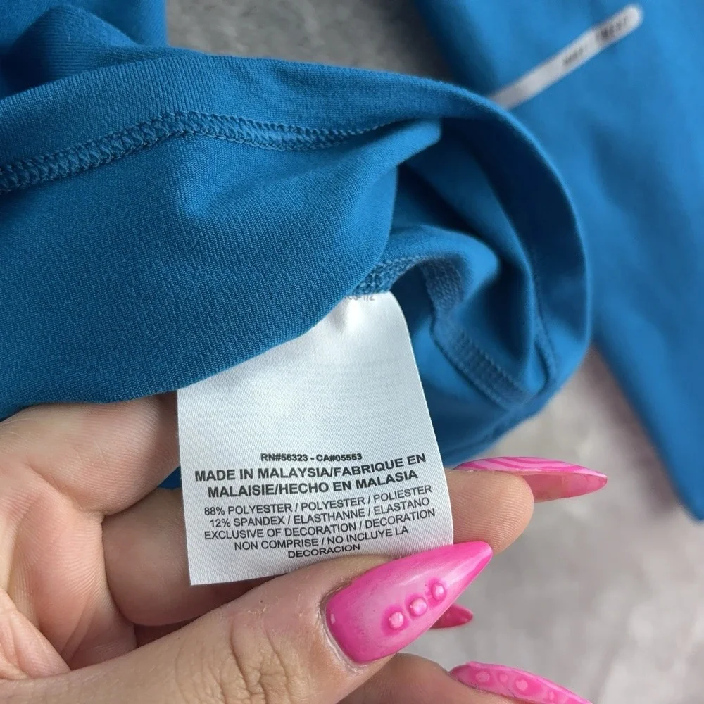 Nike‎ x Soulcycle Quarter Zip Sweater Mens Size Large Blue Long Sleeve